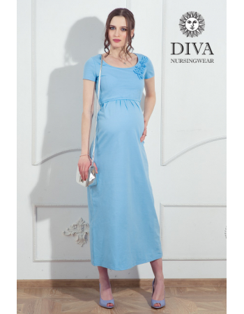 Nursing Dress Diva Nursingwear Dalia, Celeste