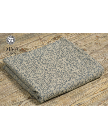 Diva Basico Mei Tai 100% cotton with a hood: Damasco