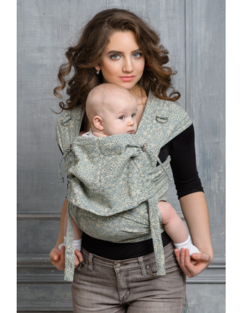 Diva Basico Mei Tai 100% cotton with a hood: Damasco