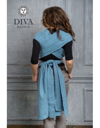 Diva Basico Mei Tai 100% cotton with a hood: Luna
