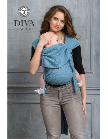 Diva Basico Mei Tai 100% cotton with a hood: Luna