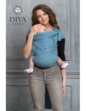 Diva Basico Mei Tai 100% cotton with a hood: Luna