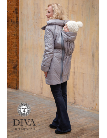 Babywearing Winter Coat 4 in 1 with a Back-Carry Option, Pietra