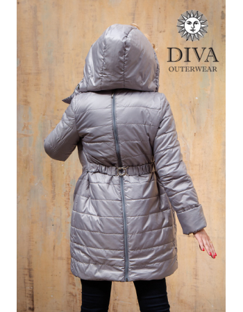 Babywearing Winter Coat 4 in 1 with a Back-Carry Option, Pietra