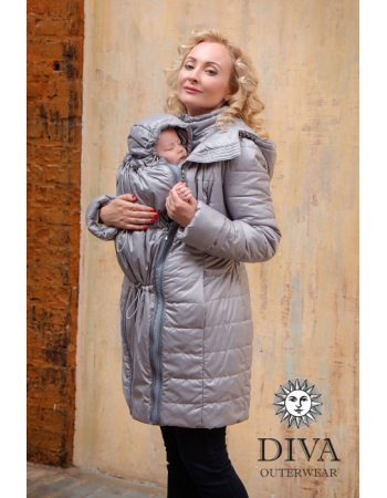 Babywearing Winter Coat 4 in 1 with a Back-Carry Option, Pietra