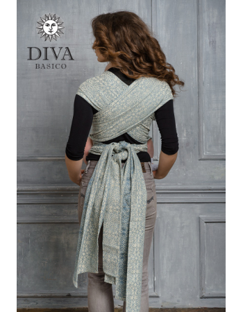 Diva Basico Mei Tai 100% cotton with a hood: Damasco