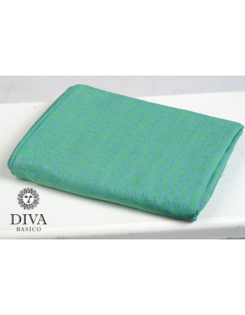 Diva Basico Mei Tai 100% cotton with a hood: Lime