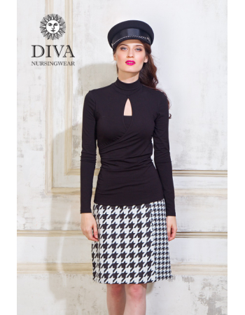 Nursing Top Diva Nursingwear Maura, Nero