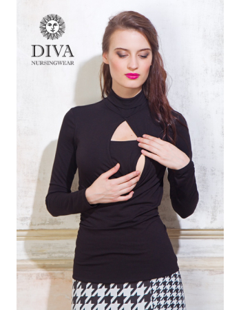 Nursing Top Diva Nursingwear Maura, Nero