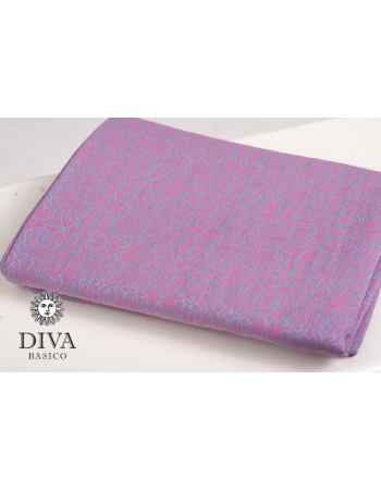 Diva Basico Mei Tai 100% cotton with a hood: Orchidea
