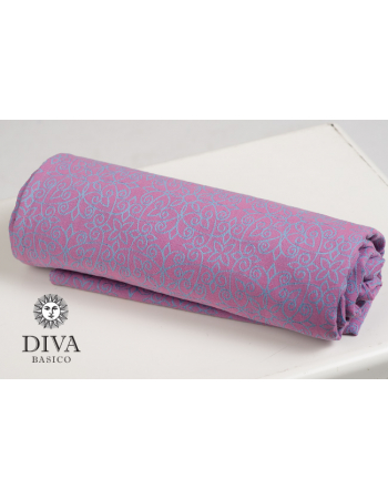 Diva Basico Mei Tai 100% cotton with a hood: Orchidea