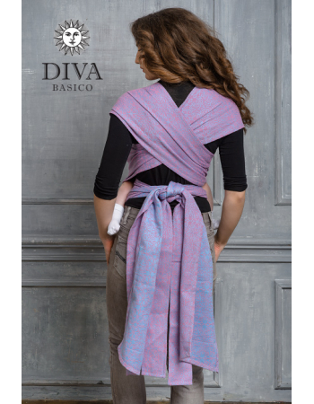 Diva Basico Mei Tai 100% cotton with a hood: Orchidea