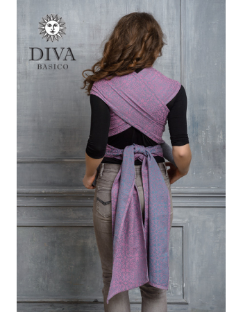 Diva Basico Mei Tai 100% cotton with a hood: Perla