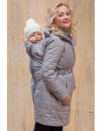Babywearing Winter Coat 4 in 1 with a Back-Carry Option, Pietra