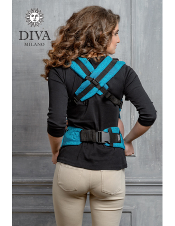 Diva Essenza Wrap Conversion Buckle Carrier: Ceruleo