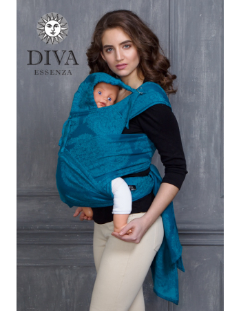 Diva Toddler Mei Tai 100% cotton: Ceruleo