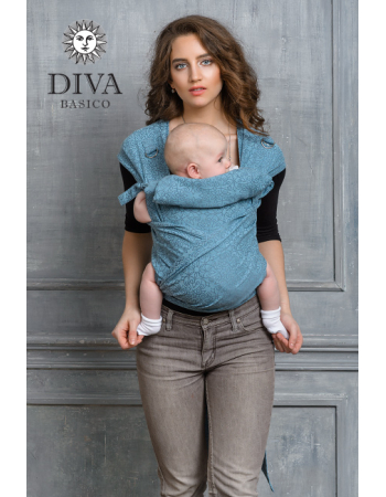 Diva Basico Mei Tai 100% cotton with a hood: Luna