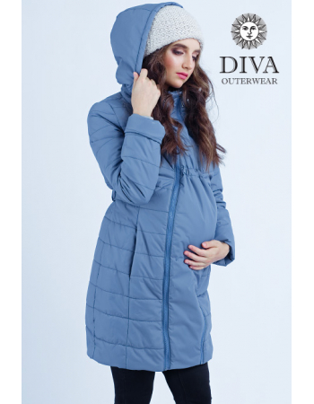 Babywearing Coat 4 in 1 (medium-warm) with a Back-Carry Option, Pietra