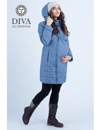 Babywearing Coat 4 in 1 (medium-warm) with a Back-Carry Option, Pietra