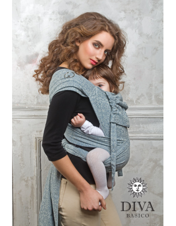 Diva Toddler Mei Tai 100% cotton: Argento