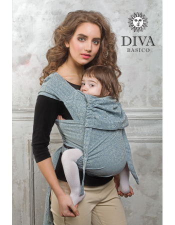 Diva Toddler Mei Tai 100% cotton: Argento