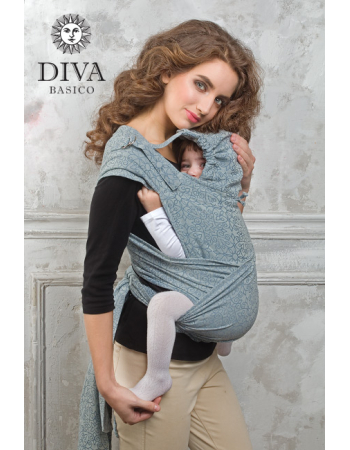 Diva Toddler Mei Tai 100% cotton: Argento