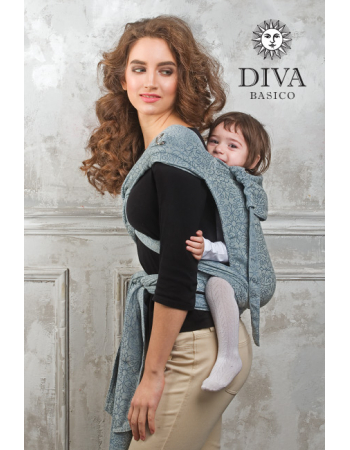 Diva Toddler Mei Tai 100% cotton: Argento