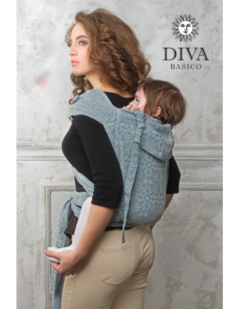 Diva Toddler Mei Tai 100% cotton: Argento
