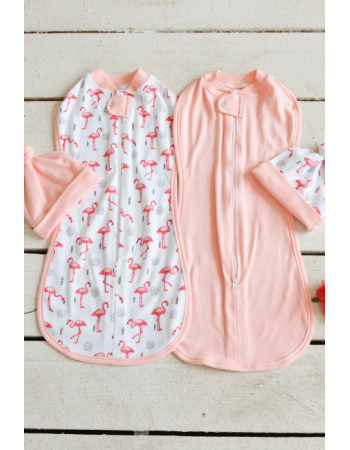 Swaddle Pods Set, Flamingo