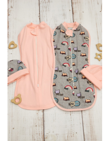 Swaddle Pods Set, Space Cats (Warm)