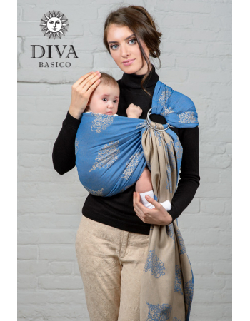 Diva Basico 100% cotton: Azzurro Ring Sling
