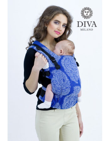 Diva Essenza Wrap Conversion Buckle Carrier: Azzurro Bamboo, The One!