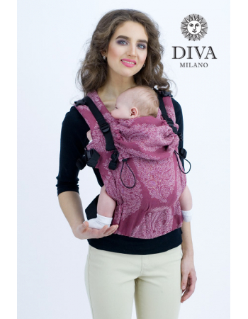 Diva Essenza Wrap Conversion Buckle Carrier: Berry Bamboo, The One!