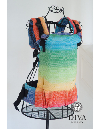 Diva Didymos LE Wrap Conversion Buckle Carrier: Lisca Rainbow