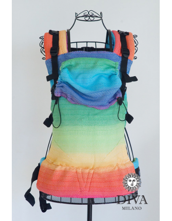 Diva Didymos LE Wrap Conversion Buckle Carrier: Lisca Rainbow