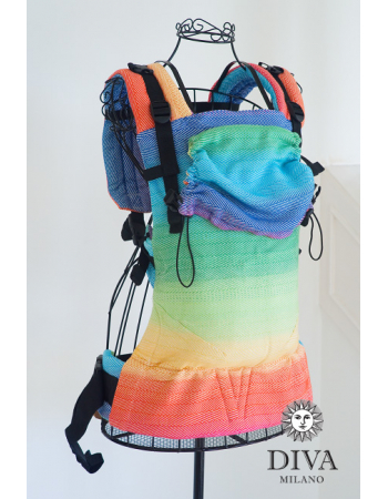 Diva Didymos LE Wrap Conversion Buckle Carrier: Lisca Rainbow