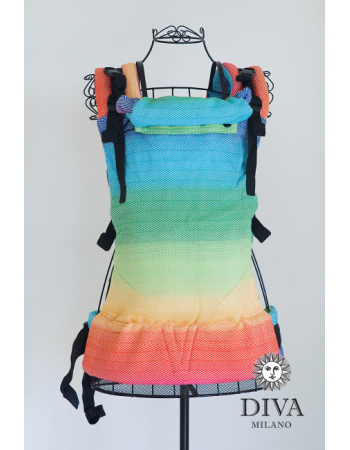 Diva Didymos LE Wrap Conversion Buckle Carrier: Lisca Rainbow