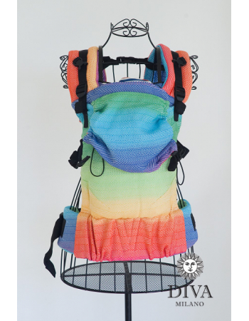 Diva Didymos LE Wrap Conversion Buckle Carrier: Lisca Rainbow