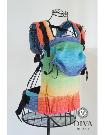 Diva Didymos LE Wrap Conversion Buckle Carrier: Lisca Rainbow