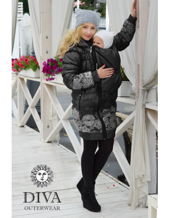 Babywearing Winter Coat 3 in 1, Nero