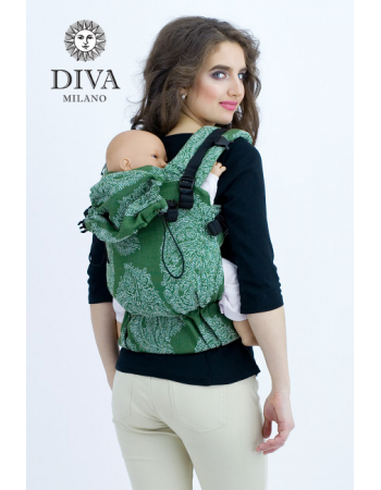 Diva Essenza Wrap Conversion Buckle Carrier: Smeraldo Linen, The One!