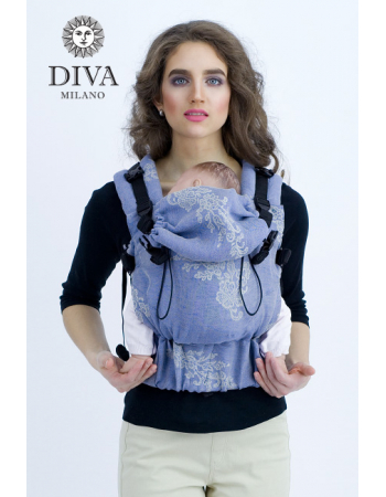 Diva Milano LE Wrap Conversion Buckle Carrier: Reticella Notte Linen