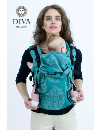 Diva Essenza Wrap Conversion Buckle Carrier: Smeraldo Linen, The One!