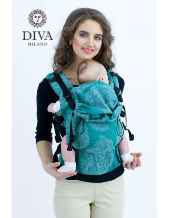 Diva Essenza Wrap Conversion Buckle Carrier: Smeraldo Linen, The One!