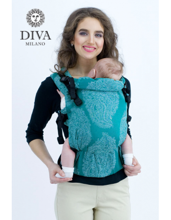 Diva Essenza Wrap Conversion Buckle Carrier: Smeraldo Linen, The One!