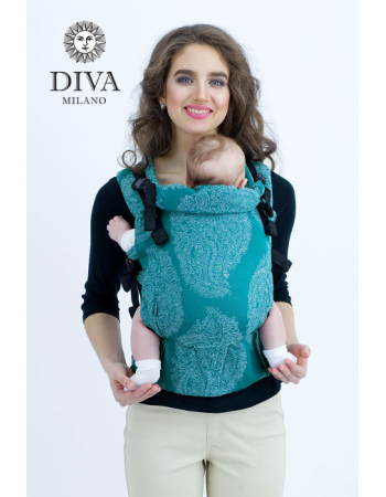 Diva Essenza Wrap Conversion Buckle Carrier: Smeraldo Linen, The One!
