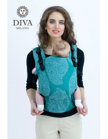 Diva Essenza Wrap Conversion Buckle Carrier: Smeraldo Linen, The One!