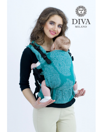 Diva Essenza Wrap Conversion Buckle Carrier: Smeraldo Linen, The One!