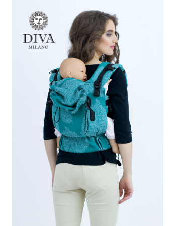 Diva Essenza Wrap Conversion Buckle Carrier: Smeraldo Linen, The One!