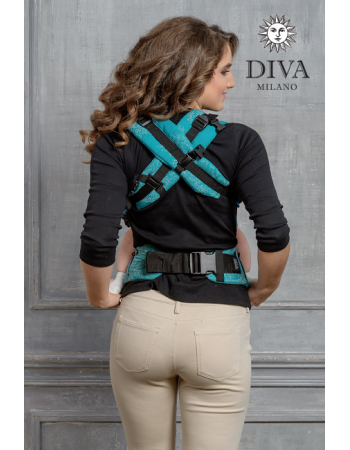 Diva Essenza Wrap Conversion Buckle Carrier: Smeraldo Linen, The One!